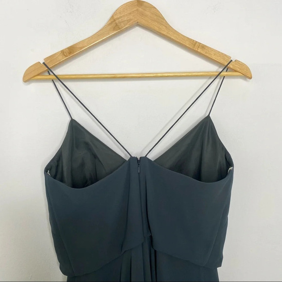Jenny Yoo BHLDN Inesse Maxi Dress Storm Gray Size 6 Bridesmaid Wedding - Picture 10 of 12